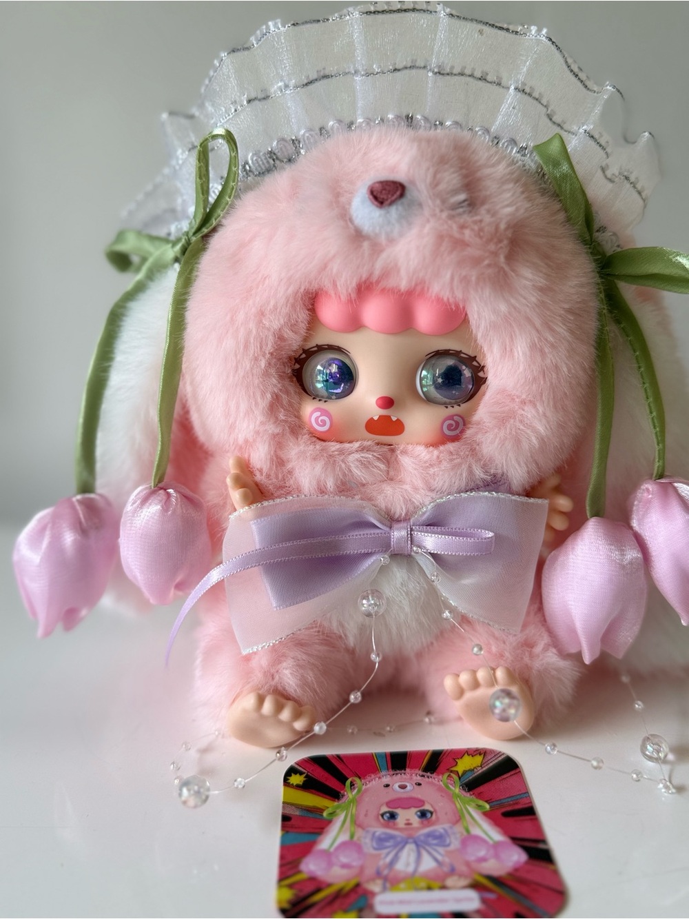 Kebidou- Little Creamy Bunny. Pink Mist Lavender Sprite. New!